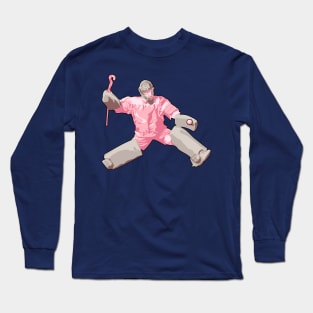 Goalie: Sand & Blush Pink Long Sleeve T-Shirt